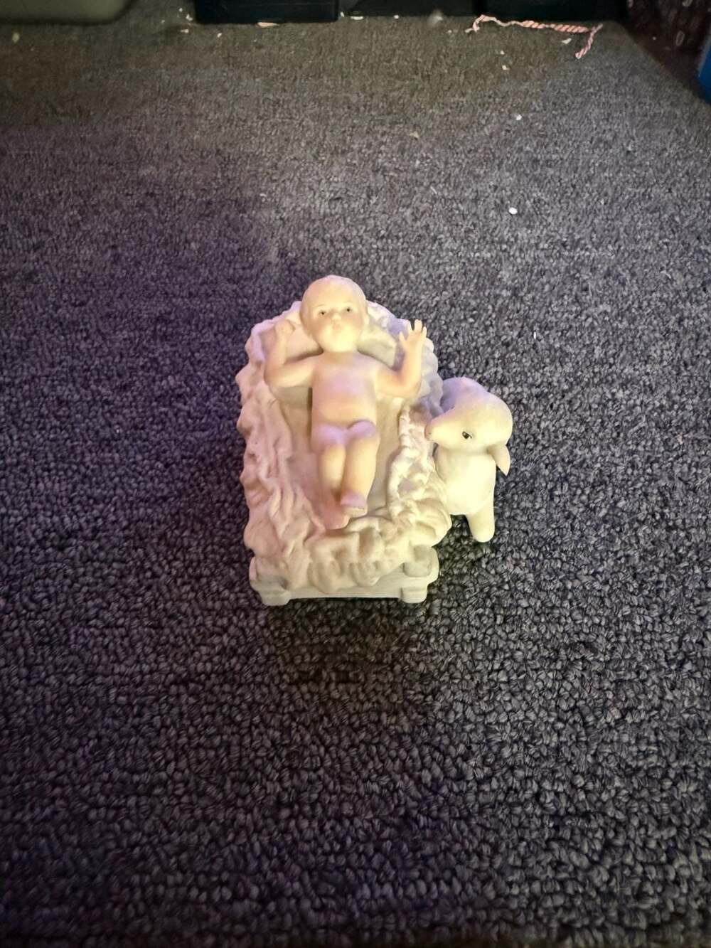 Cybis The First Christmas Nativity Baby Jesus Figurine with Lamb